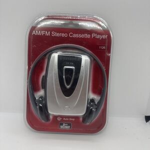 Durabrand AM/FM Stereo Cassette Player Model: 1126 w/ Headphones - New Unopened
